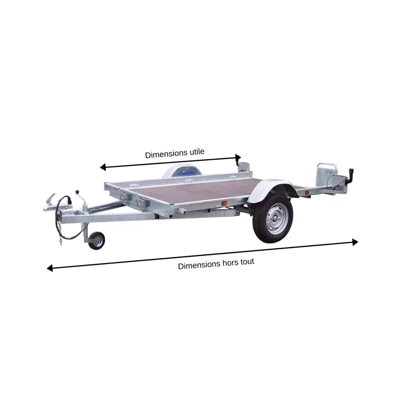 Remorque plateau PL30618435002 - PTAC 3500 kg (306x184) - SARIS – Image 3