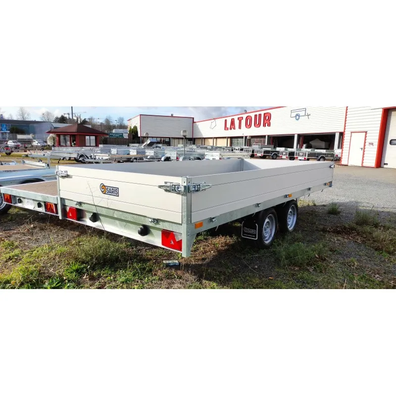 Remorque plateau PL35617035002 - PTAC 3500 kg (356x170) - SARIS – Image 4