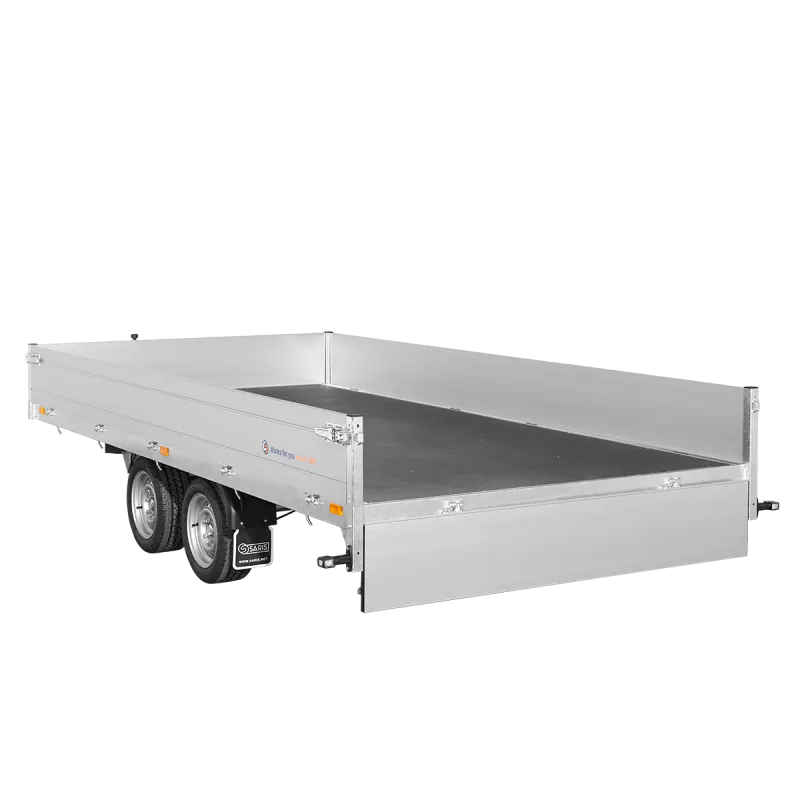 Remorque plateau PL40620427002 - PTAC 2700 kg (406x204) - SARIS – Image 2